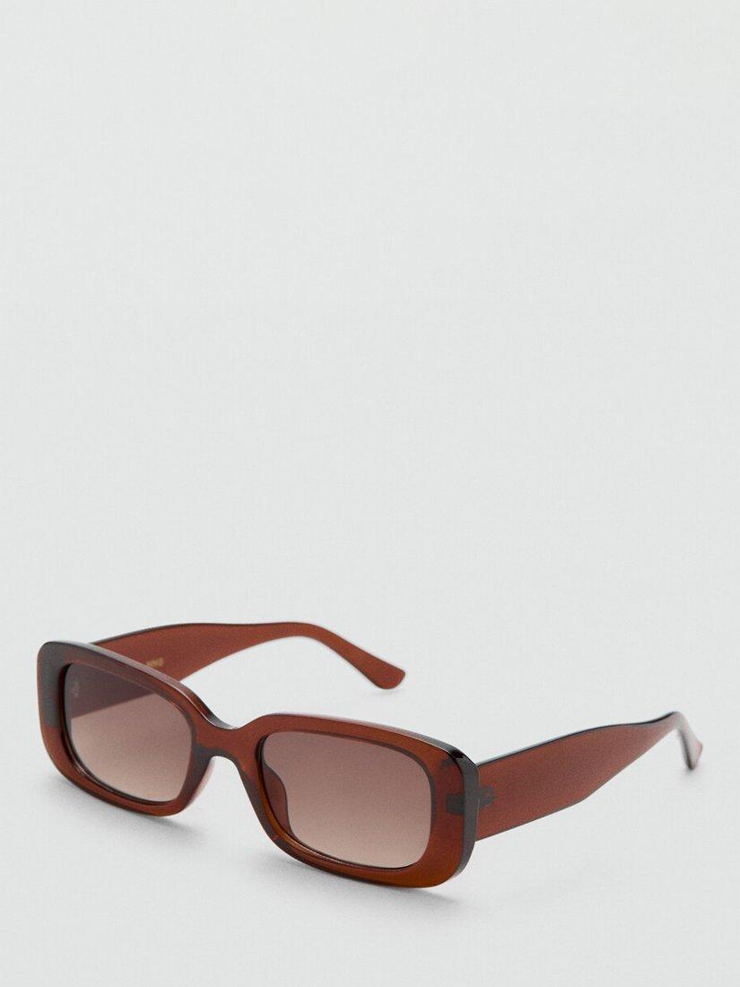 Mango rectangular sunglasses brown (British brand)