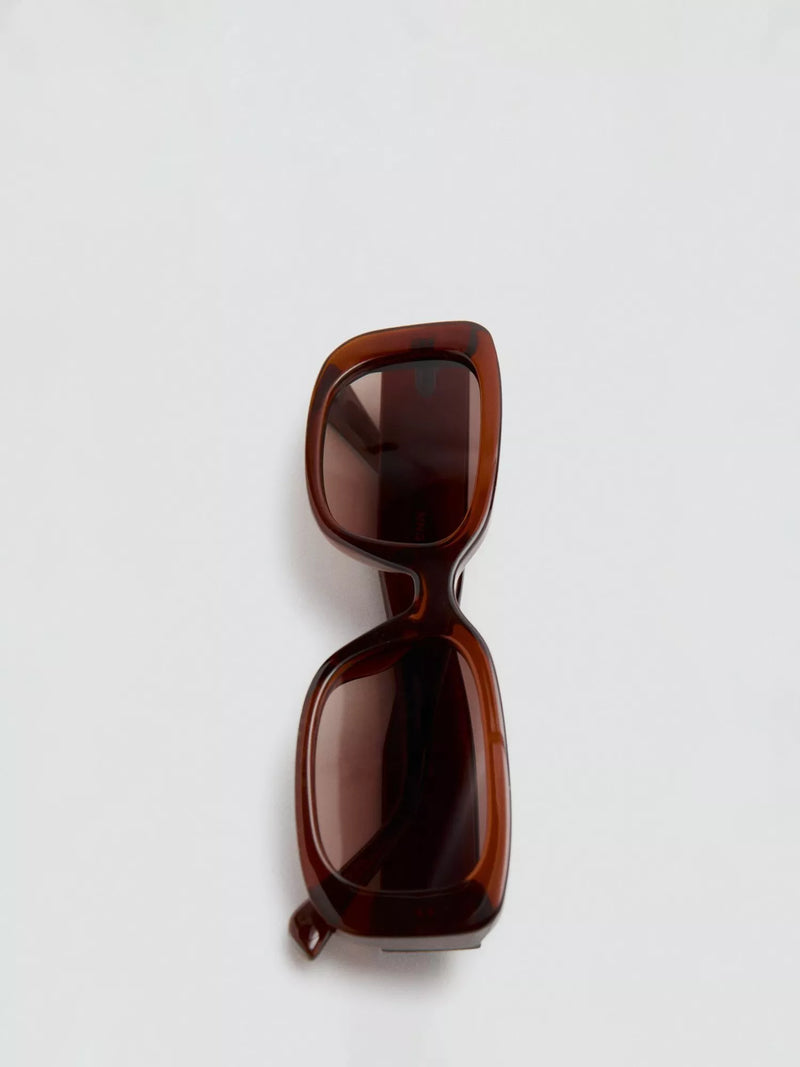 Mango rectangular sunglasses brown (British brand)
