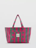 Mango striped cotton tote bag - British product