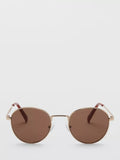 Mango round gold copper frame sunglasses (British brand)