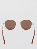 Mango round gold copper frame sunglasses (British brand)