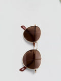 Mango round gold copper frame sunglasses (British brand)