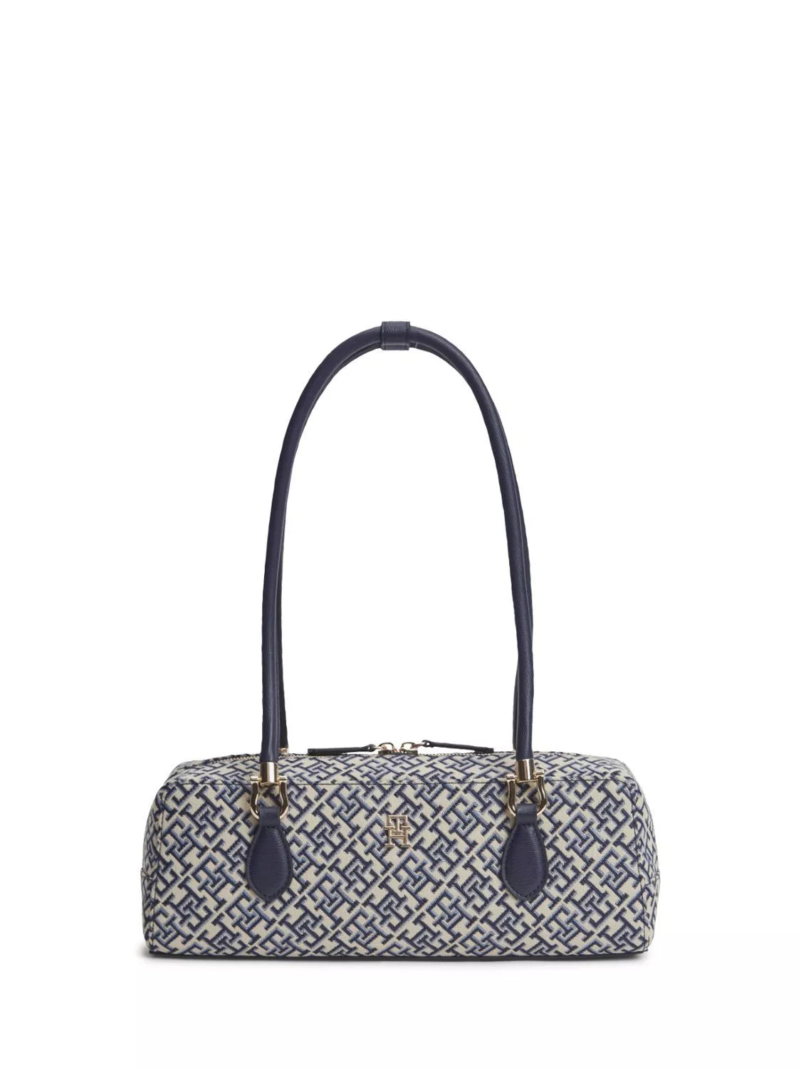 Tommy Hilfiger rectangular shoulder bag navy blue jacquard, imported from the UK