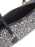 Tommy Hilfiger rectangular shoulder bag navy blue jacquard, imported from the UK