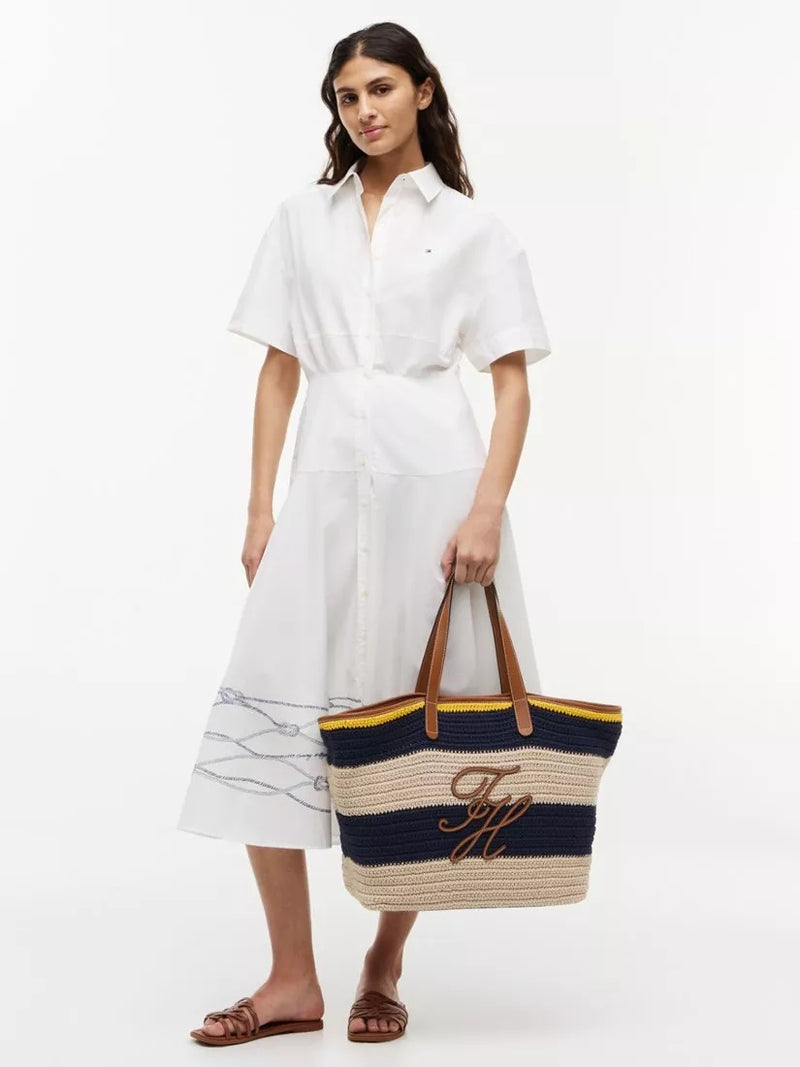 Tommy Hilfiger nautical striped tote bag multi, UK version