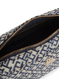 Tommy Hilfiger Ace Monogram camera bag in navy blue, UK version