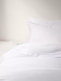 Truly bamboo duvet cover set white double, imported from the UK