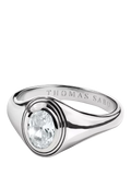 Thomas Sabo oval zirconia silver ring (British brand)