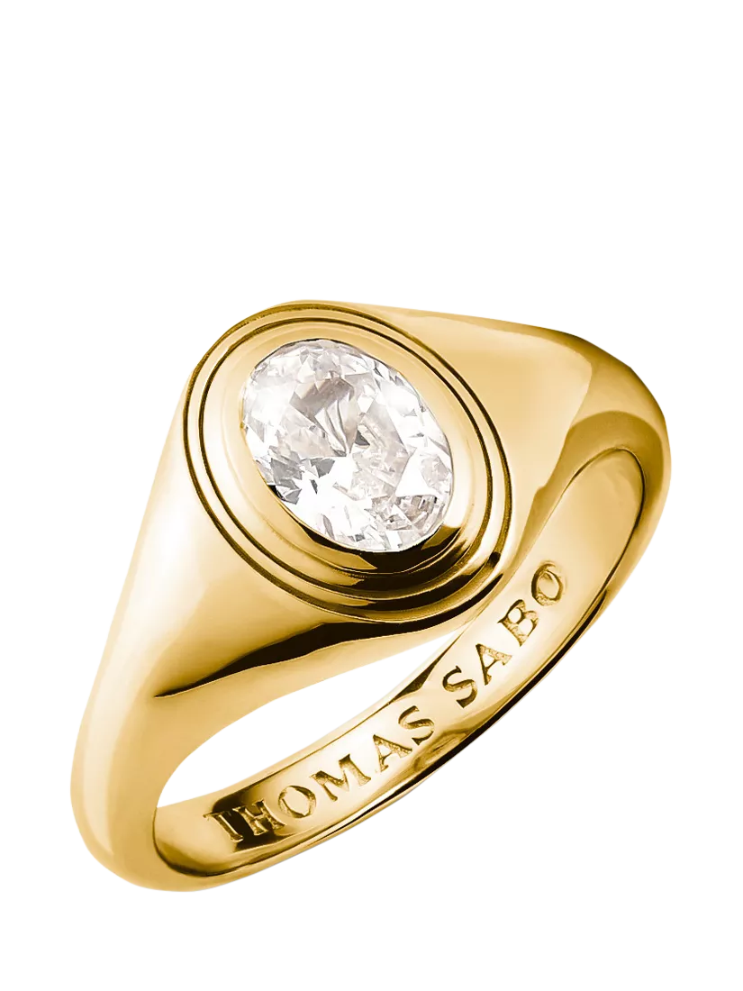 THOMAS SABO Bold Elegance Zirconia Ring Gold (British brand)