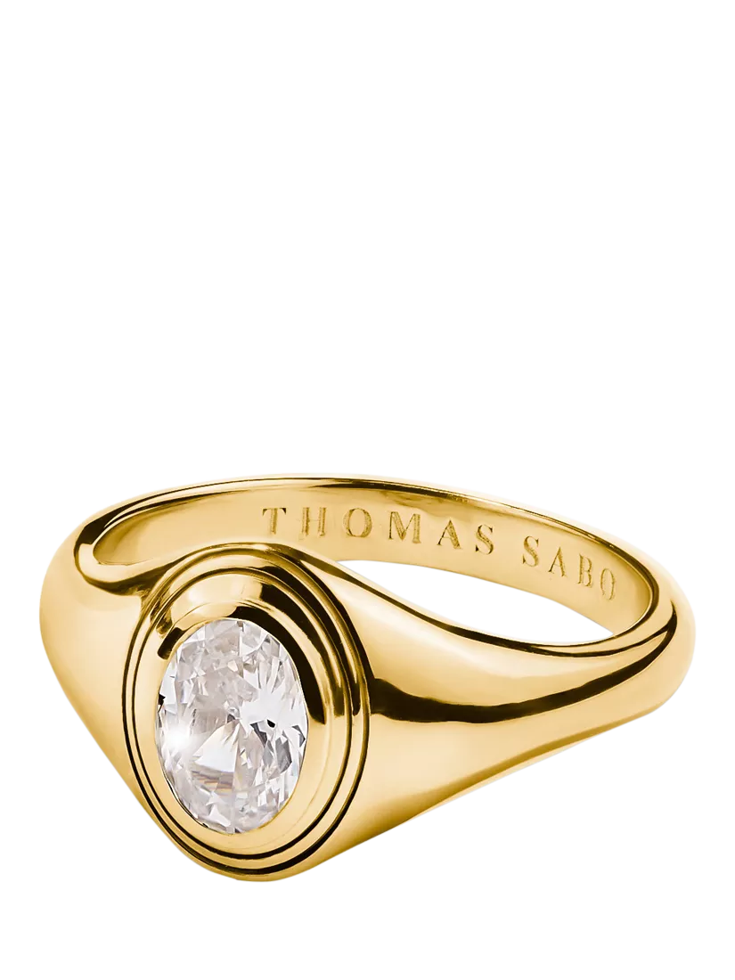 THOMAS SABO Bold Elegance Zirconia Ring Gold (British brand)