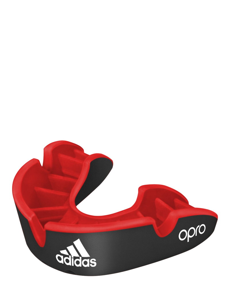 adidas mouthguard Silver Level Black Red British product