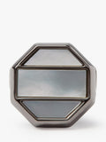 Simon Carter Shoji Mop cufflinks in pearl and gunmetal - British product