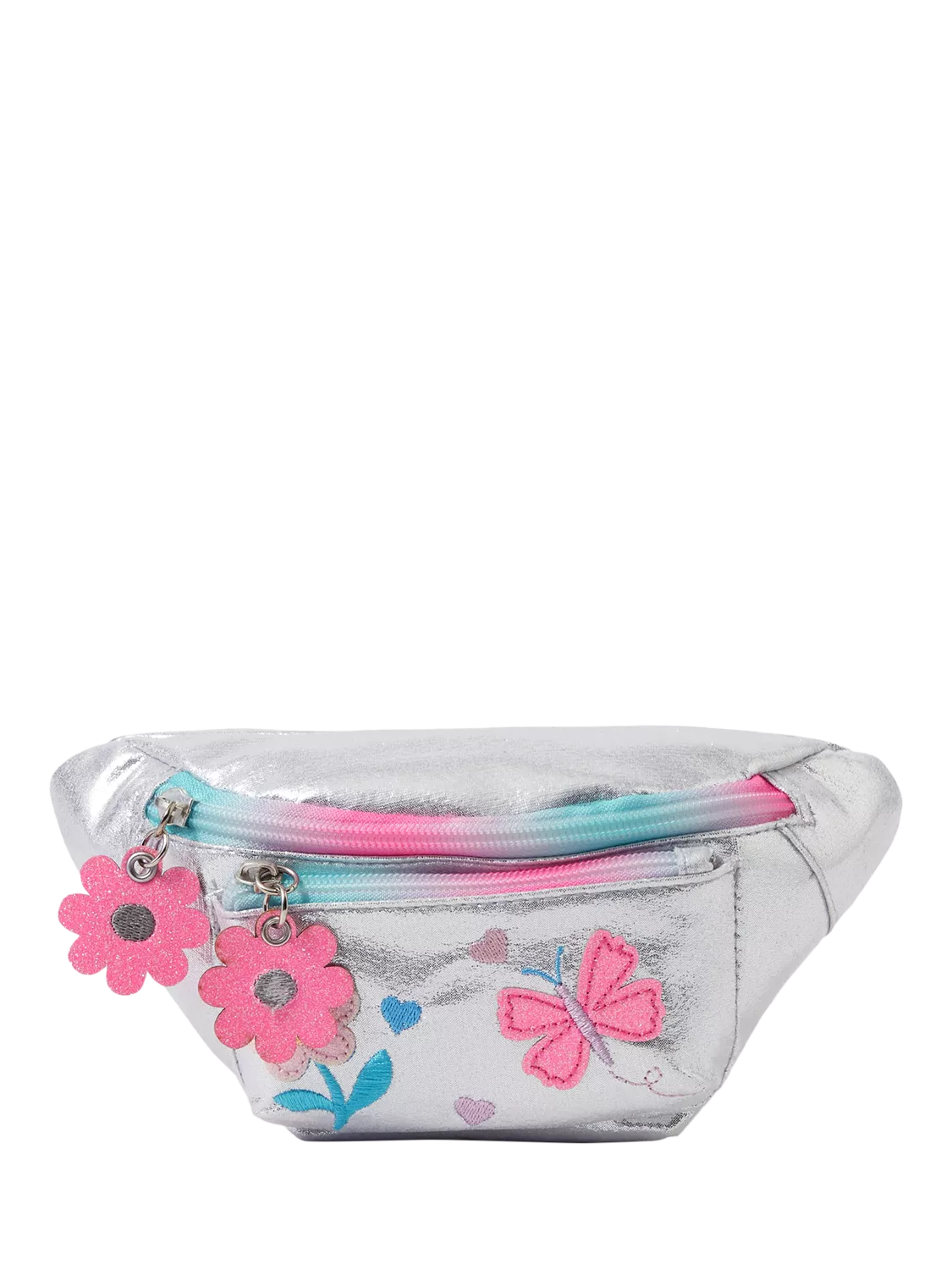 Angels by Accessorize kids metallic belt bag silver - British product
