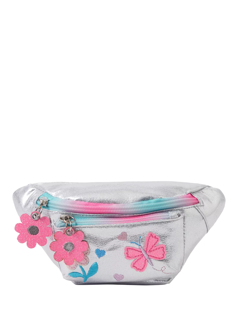 Angels by Accessorize kids metallic belt bag silver - British product