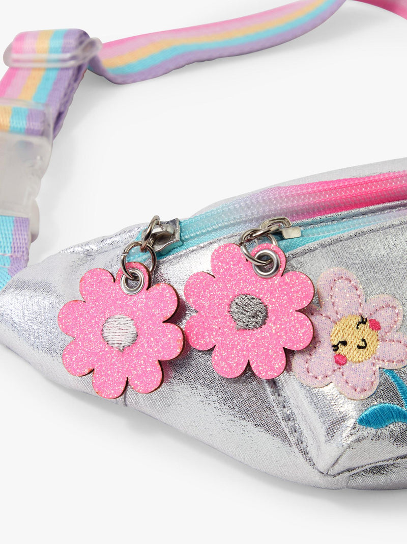 Angels by Accessorize kids metallic belt bag silver - British product