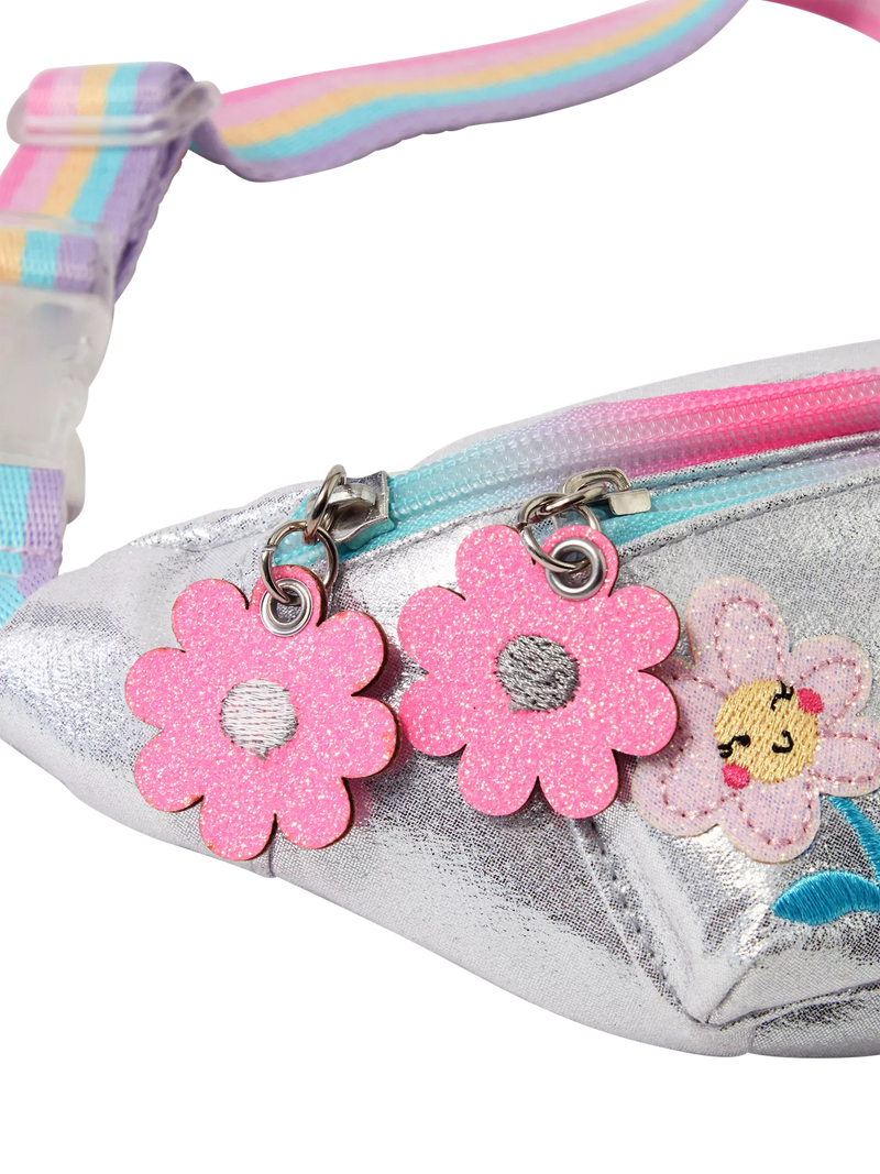 Angels by Accessorize kids metallic belt bag silver - British product