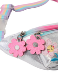 Angels by Accessorize kids metallic belt bag silver - British product