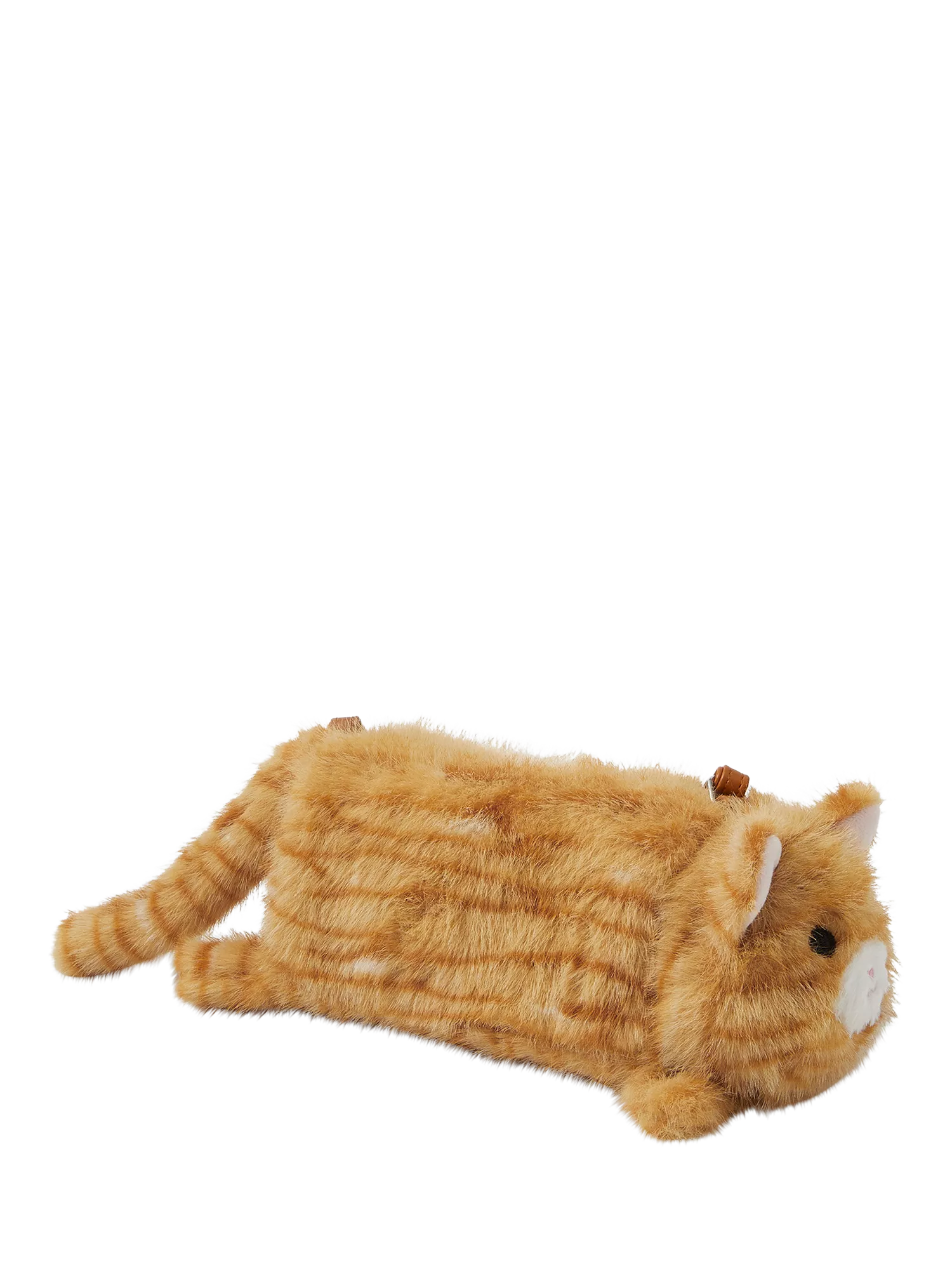 Angels by Accessorize furry cat crossbody bag orange - British product