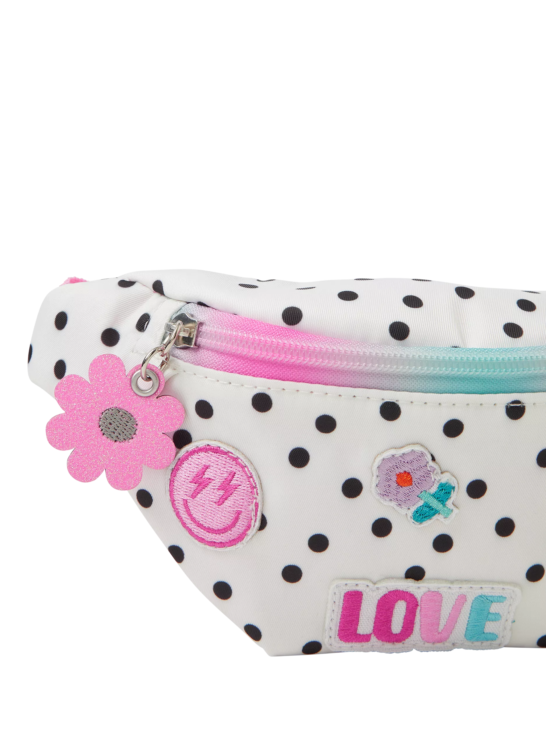 Angels by Accessorize white spot print kids belt bag (British brand)