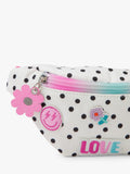 Angels by Accessorize white spot print kids belt bag (British brand)