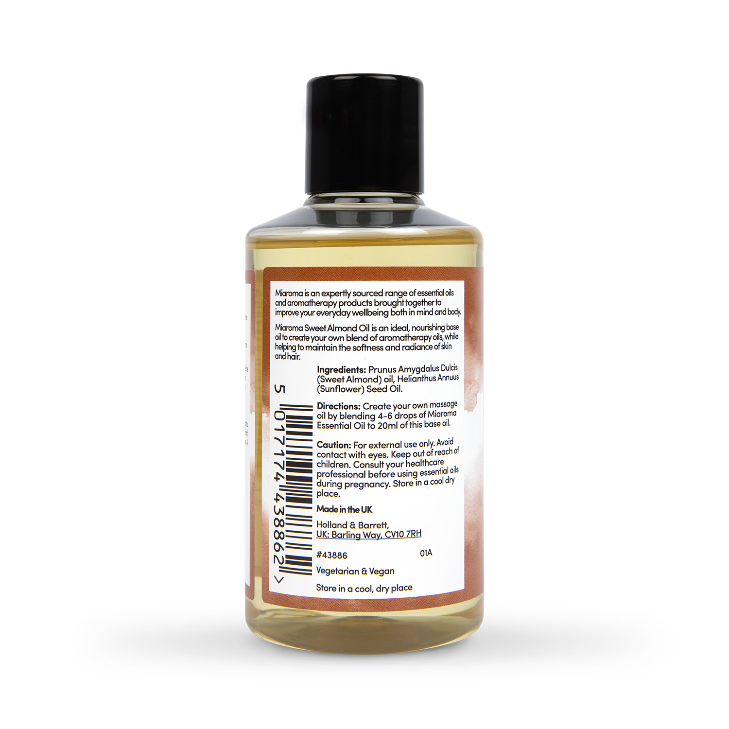 Miaroma sweet almond base oil 200ml - British product