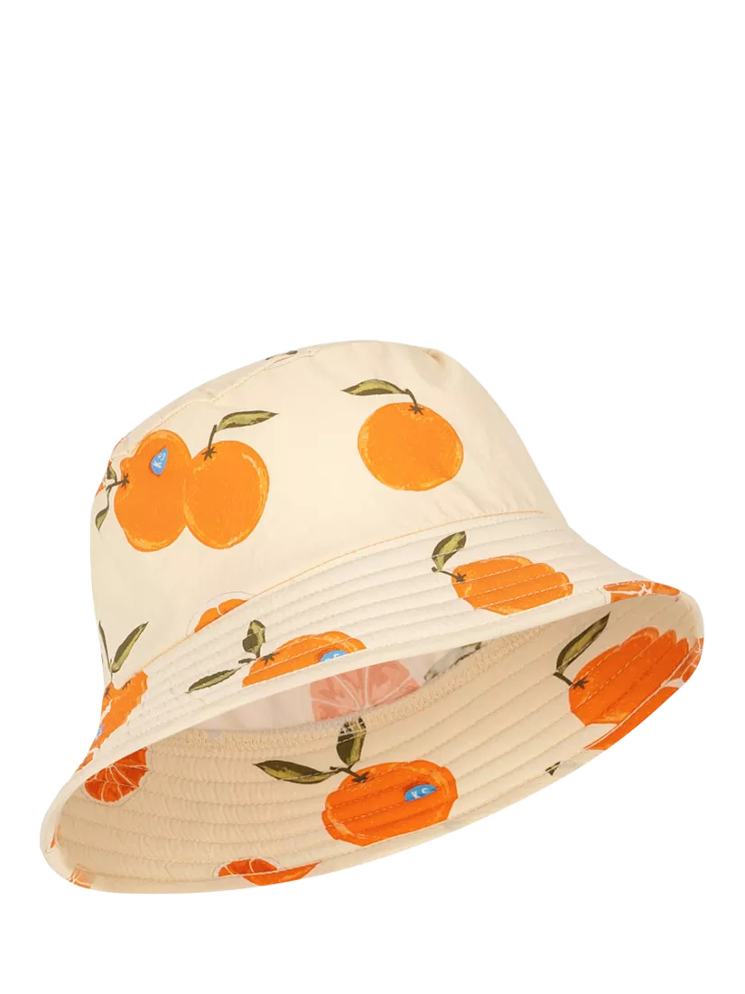 Konges Sløjd kids bucket hat orange print imported from the UK
