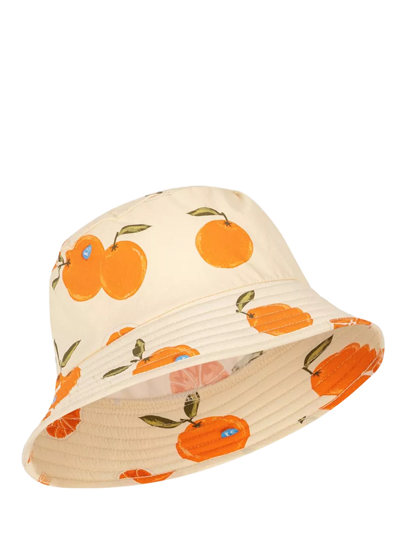 Konges Sløjd kids bucket hat orange print imported from the UK