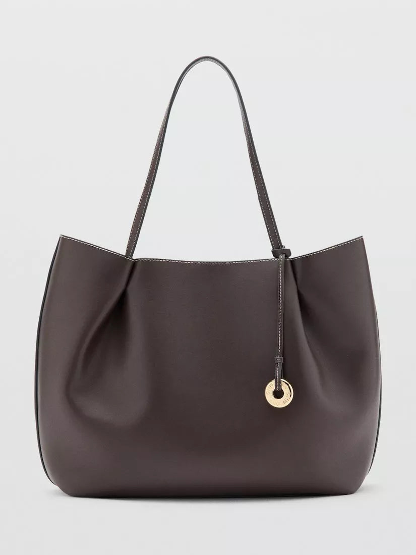 Mango slouchy tote bag, UK version