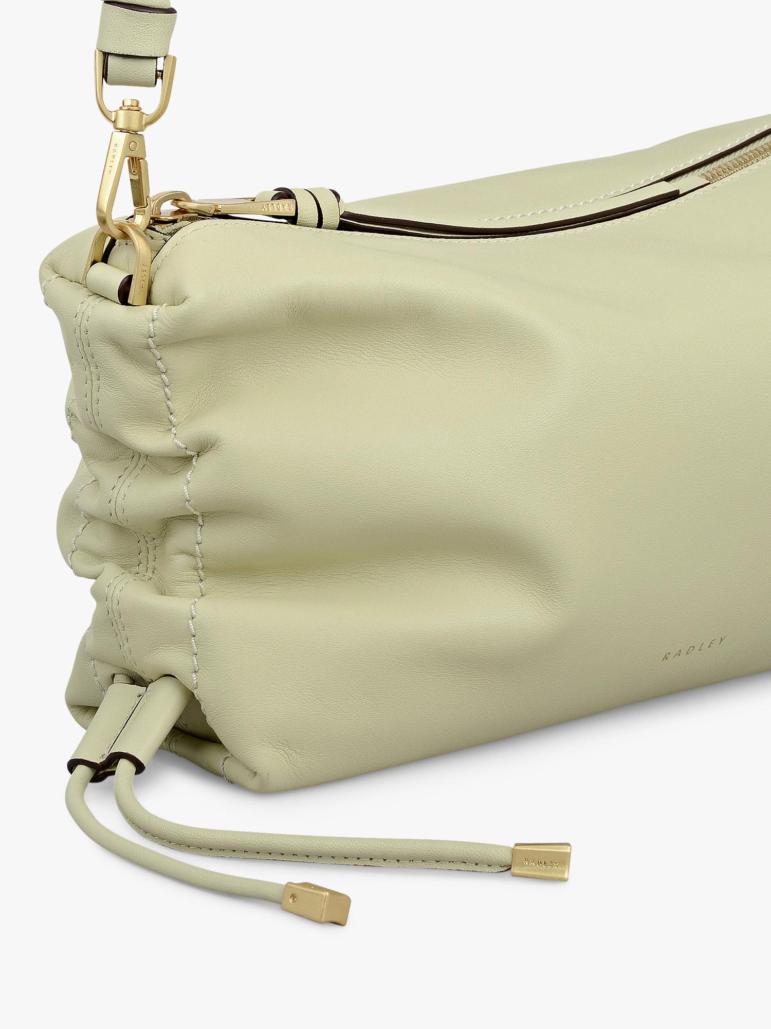 Radley Eden Row leather cross body bag lemongrass, UK version