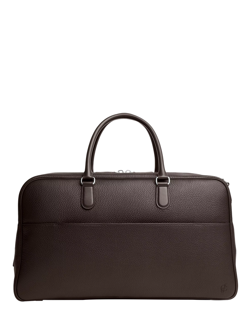 Carl Friedrik Granville Leather Weekender Travel Bag, 33L