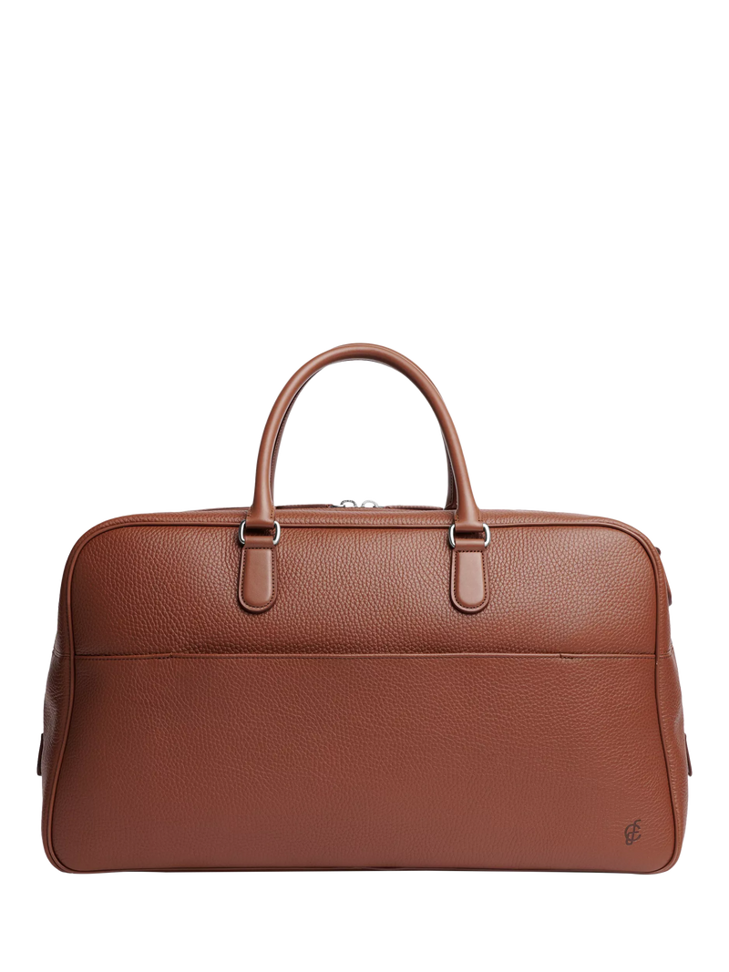 Carl Friedrik Granville Leather Weekender Travel Bag, 33L