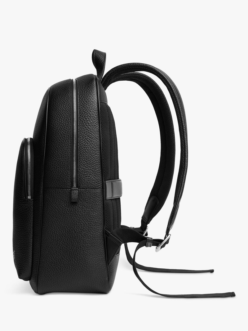 Carl Friedrik Ayrton leather backpack with 16 inch laptop slot - British product