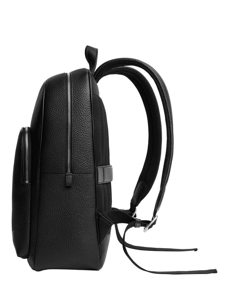 Carl Friedrik Ayrton leather backpack with 16 inch laptop slot - British product