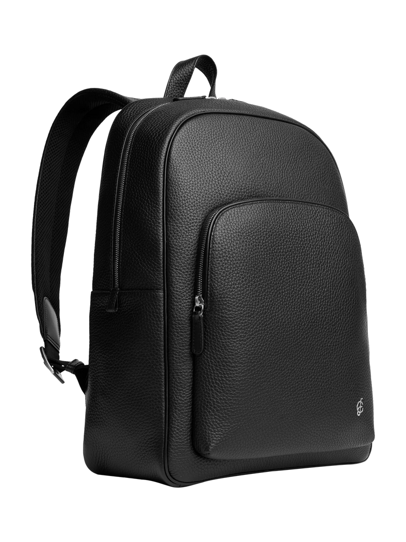 Carl Friedrik Ayrton leather backpack with 16 inch laptop slot - British product