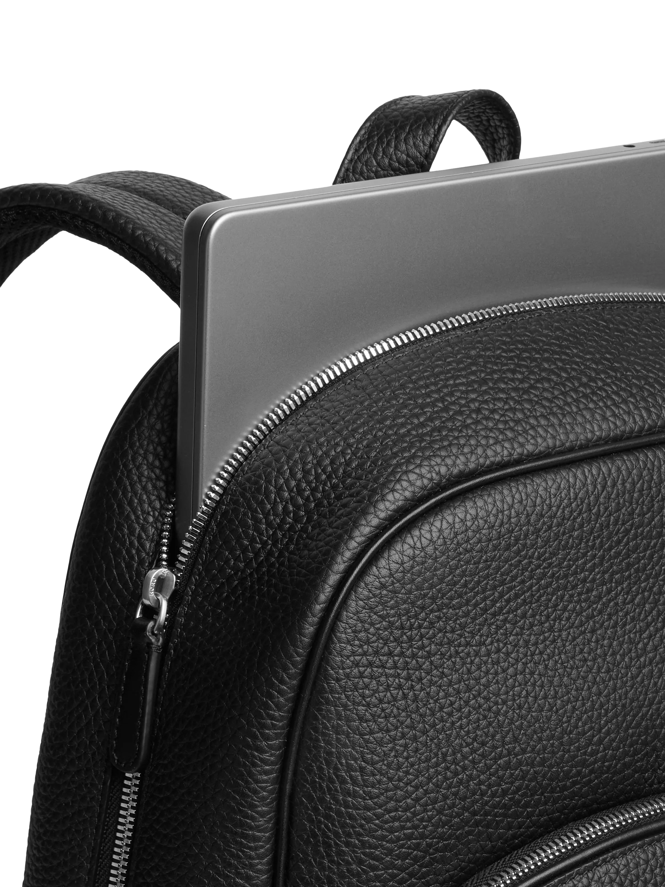 Carl Friedrik Ayrton leather backpack with 16 inch laptop slot - British product