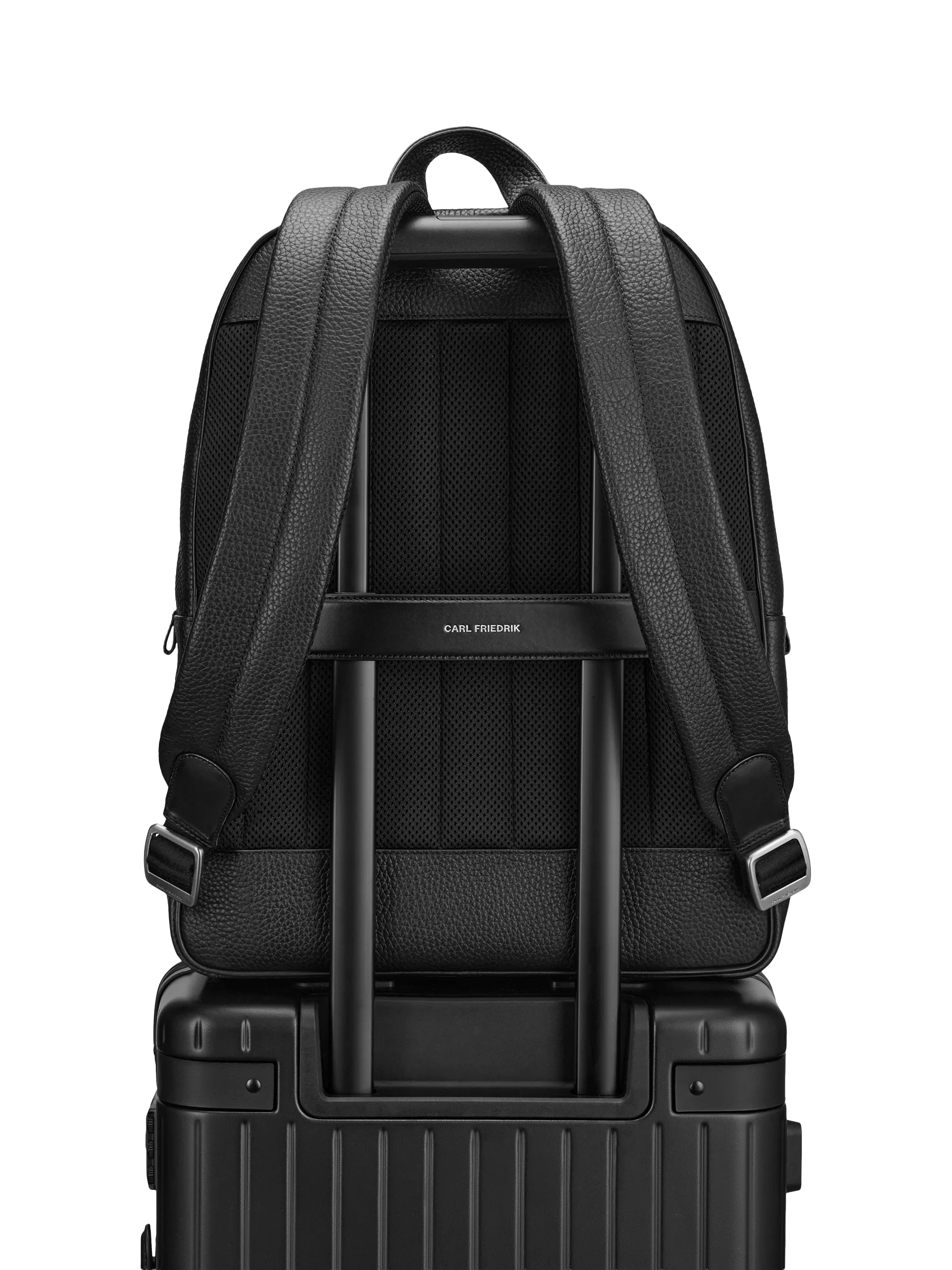 Carl Friedrik Ayrton leather backpack with 16 inch laptop slot - British product