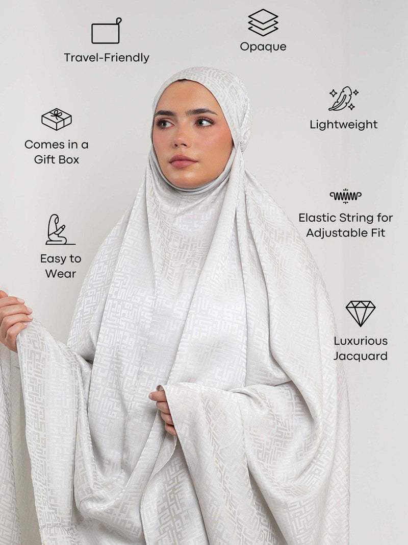 Bokitta Premium Prayer Set jacquard scarf and skirt, UK version