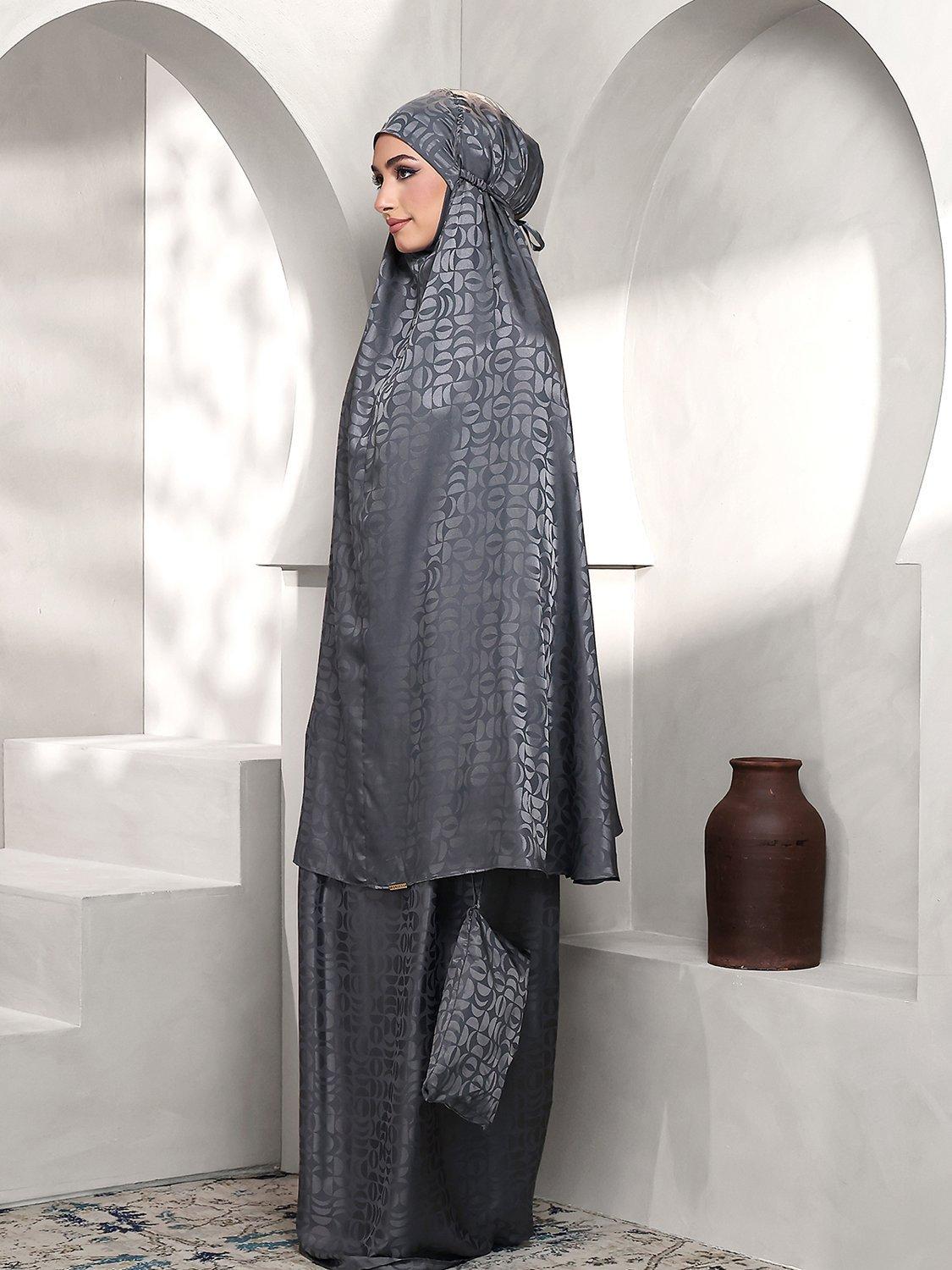 Bokitta premium prayer set jacquard scarf and skirt, UK version