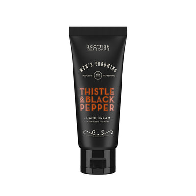 Scottish Fine Soaps Men's Thistle & Black Pepper Hand Cream 100ml