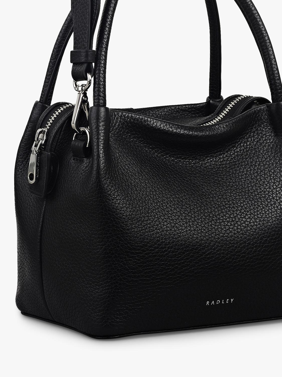 Radley Ivydale Road black leather grab bag, imported from the UK