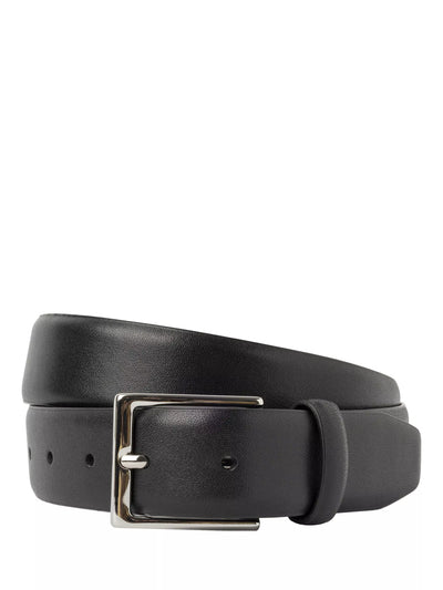 John Lewis Hackett London Formal Cactus Edge Leather Belt- Buy online at McGrocer