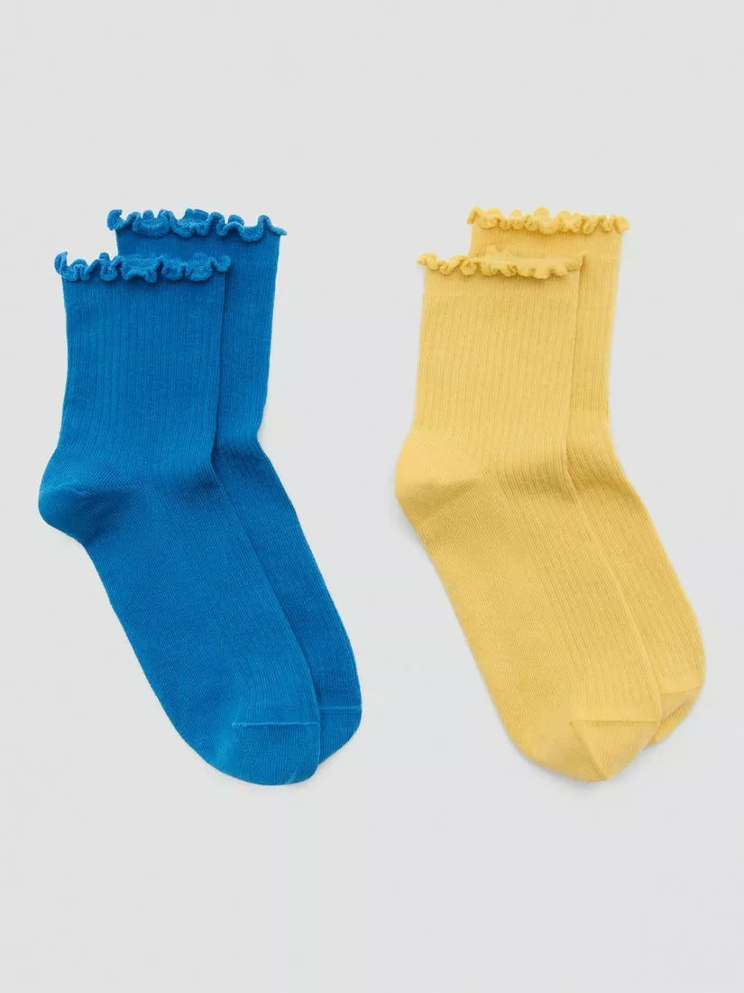 Mango Rizos Frill Top Socks Pack of 2 Pairs