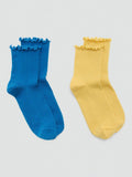 Mango ribbed ankle socks pack of 2, imported from the UK