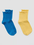 Mango Rizos Frill Top Socks Pack of 2 Pairs