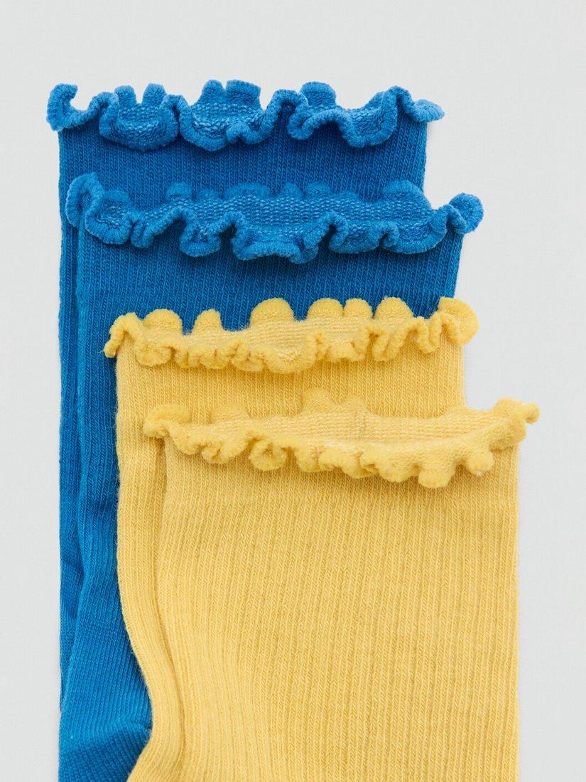 Mango ribbed ankle socks pack of 2, imported from the UK