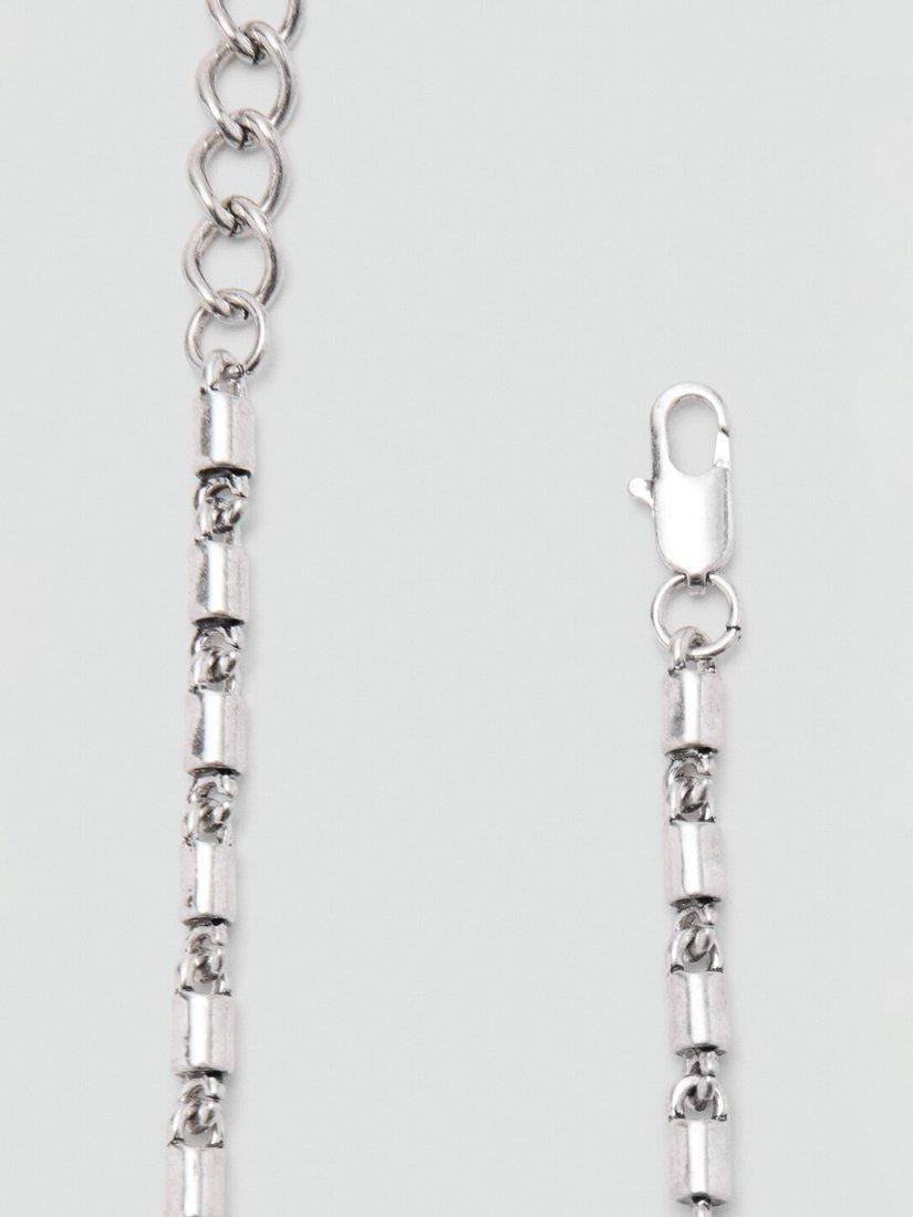 Mango silver seashell chain belt (British brand)