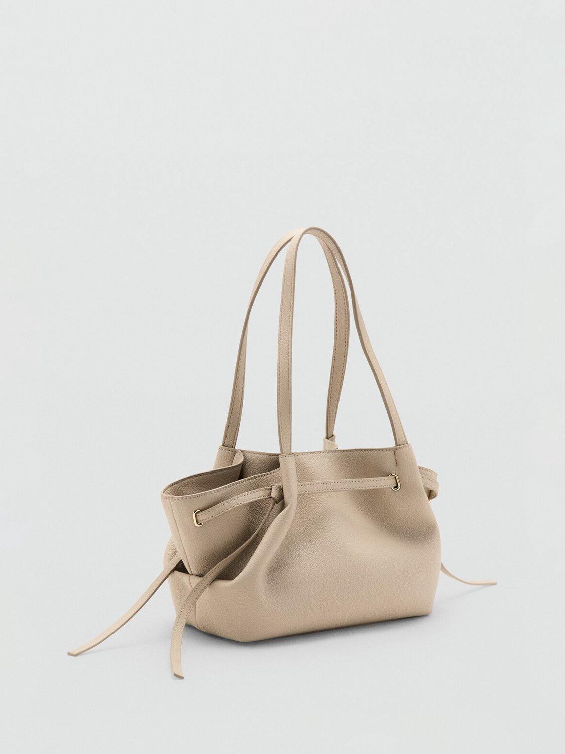 Mango off white structured tote bag, imported from the UK