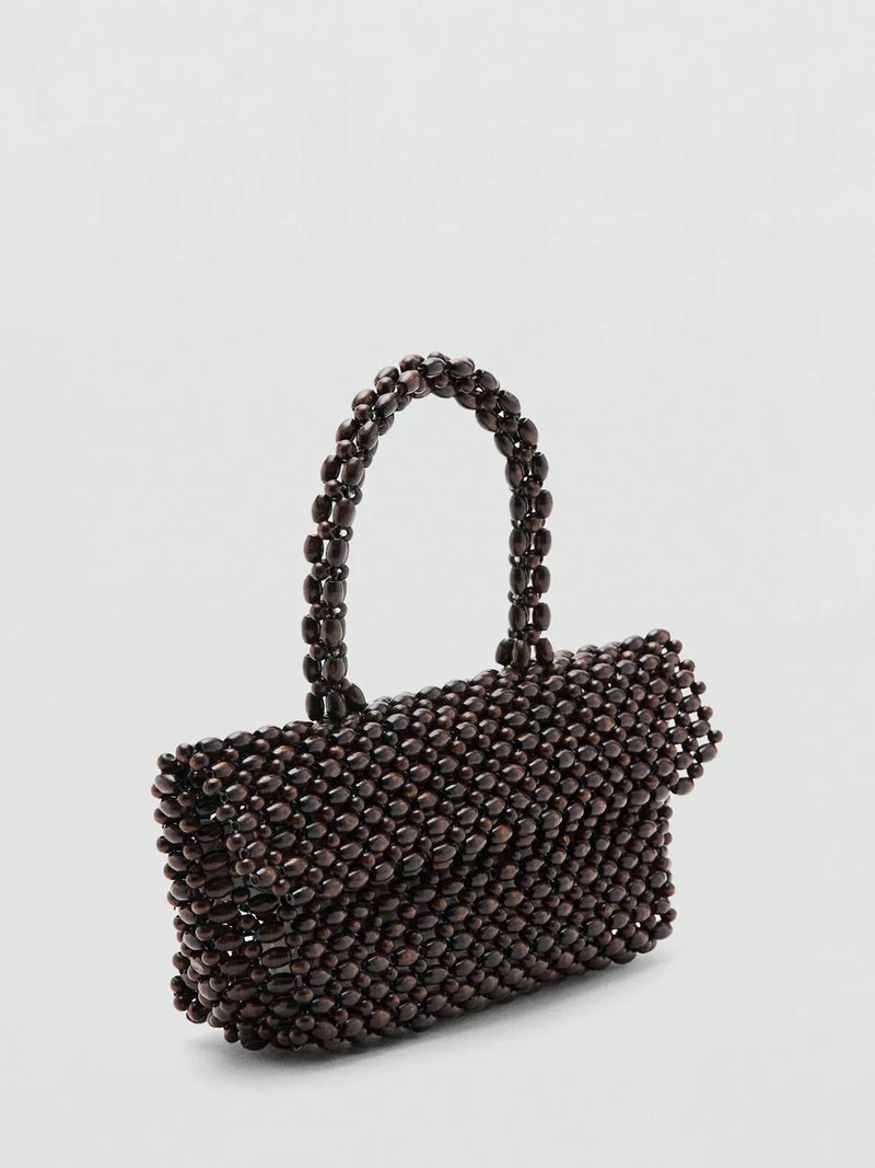 Mango beaded grab bag chocolate - British product