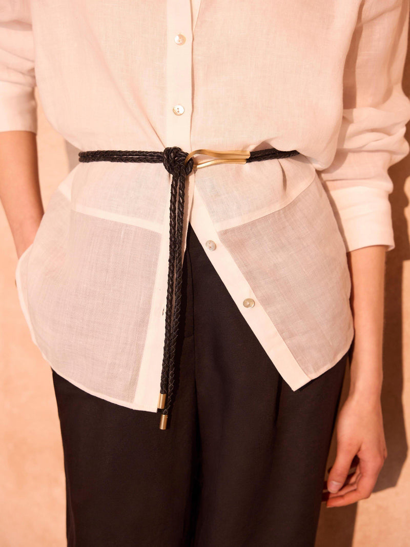 Mint Velvet handwoven leather tie waist belt - British product