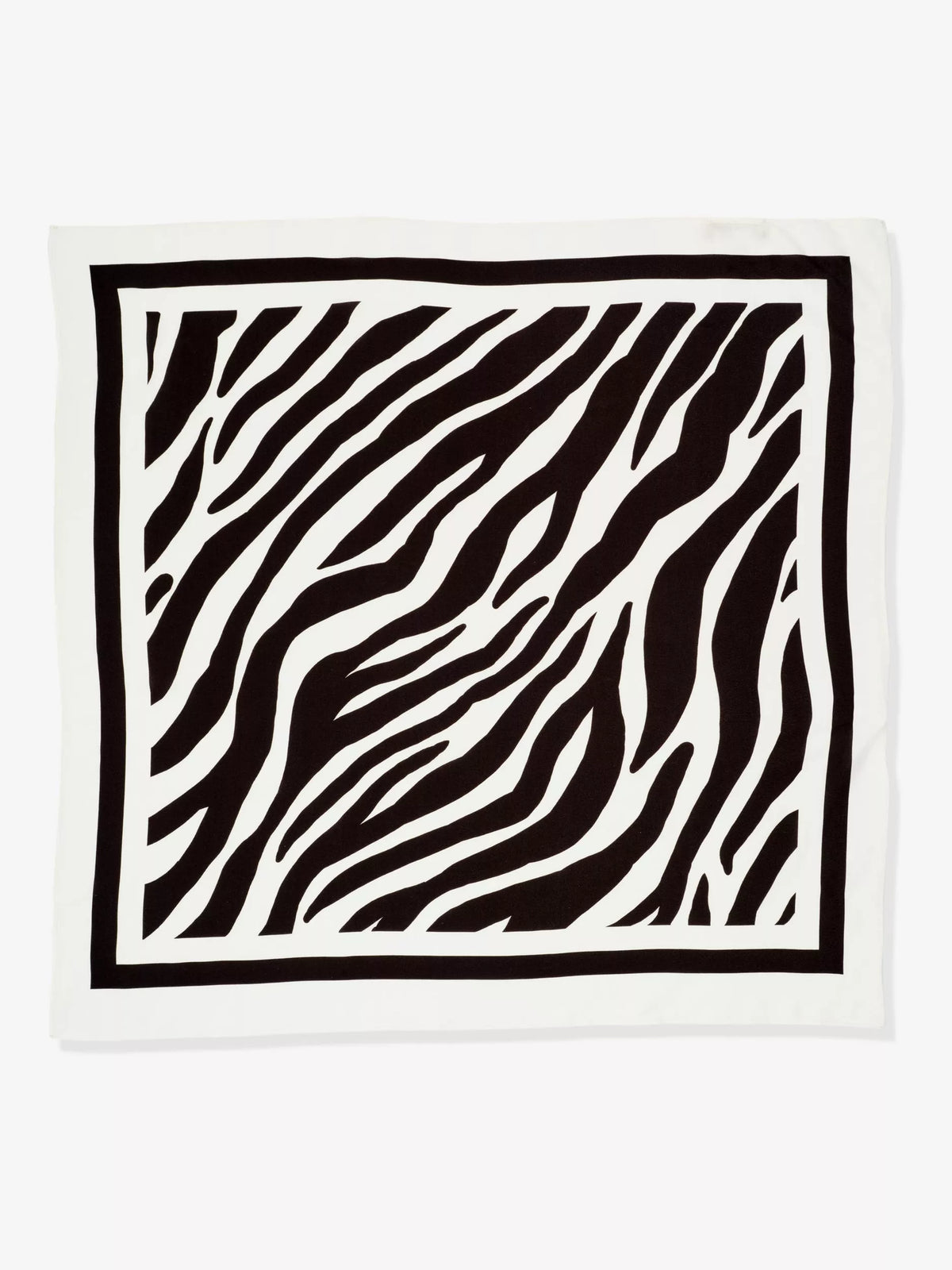 Mint Velvet zebra print satin square scarf 70x70cm, imported from the UK